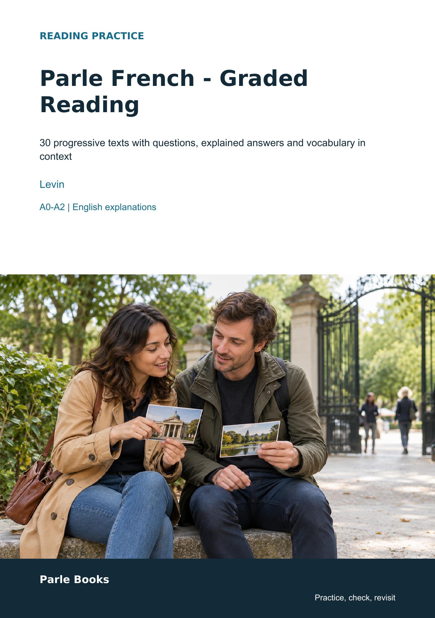 Cover of Parle French — Graded Reading, by Levin.